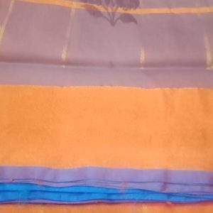 Pochampally Sarees Careys Pink w/ Sandy Brown Color