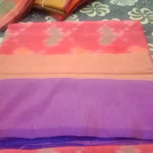 Pochampally Sarees Froly w/ Violet Blue Color