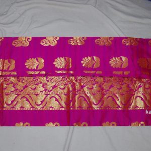 Kanchi Soft Silk Sarees Flower Design Eggplant Pink Color