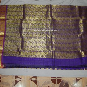 Kanchipuram Soft Silk Sarees Windsor Color Lotus and Dancing Dolls Design