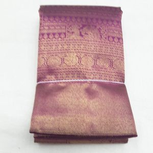 Handloom Kanjivaram Pure Pattu Full Gold Zari Work Sarees Plum Color