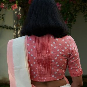 Unique Nature Simple Party Blouse Designs Rose Color