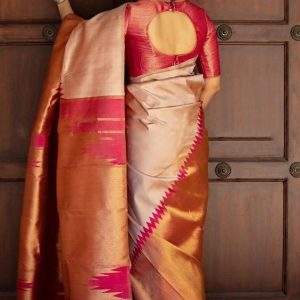 Kanchipuram Soft Silk Blouse Full Zari Work – Pink Color
