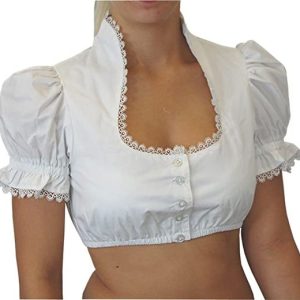 Trendy Simple Collar Neck and Puff Sleeve Designer Blouse White Color