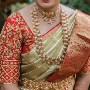 Trendy Thread Work Designer Blouse Chilli Red Color