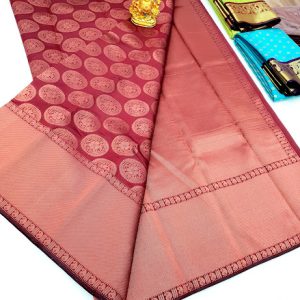 New High Fancy Kanjivaram Silk Sarees Mix (Dark Grey, Sky Blue, Bottle Green, Parrot Green, Blue, Light Blue, Pink , Purple, Red) Colors