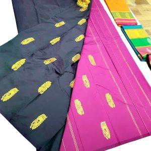 Butta Mphoss Saree Naga Palam Color w/ Blouse