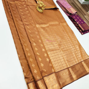 High Fancy Kanjivaram Silk Saree Mix Magenta, Magenta Rose, Mustard, Lotus, Orange, Blue Color