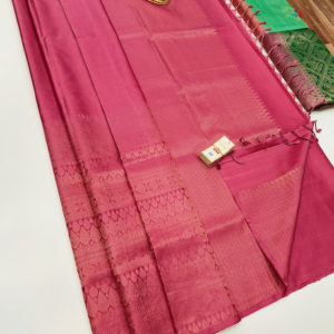 Unique Design Pure Soft Silks Saree Pink Color w/ Blouse