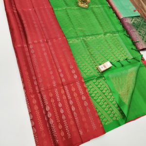 Trendy Design Pure Soft Silks Saree Red Color w/ Blouse