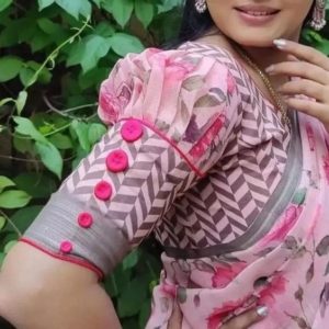 Different Hand Puff Designs Light Rose Color