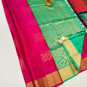 Beautiful Design Pure Soft Silk Saree Pink Color w/ Blouse