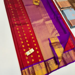 Trendy Design Pure Soft Silk Saree Red Color w/ Blouse
