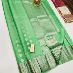 New Design Pure Soft Silk Saree Teal Green Color w/ Blouse