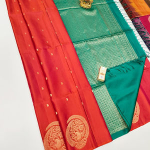 Trendy Design Pure Soft Silk Saree Fanta Orange Color
