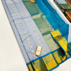 Pure Soft Silk Saree Gray Color w/ Blouse