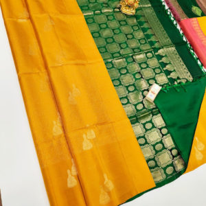 Trendy Design Pure Soft Silk Saree Lemon Yellow Color