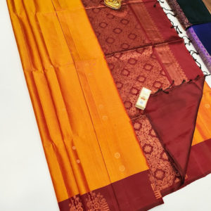 New Design Pure Soft Silk Saree Mango Yellow Color