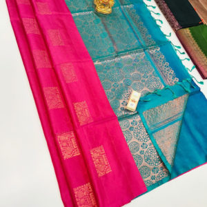 Unique Design Pure Soft Silk Saree Pink Color