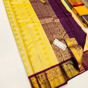 Pure Soft Silk Saree Lemon Yellow Color