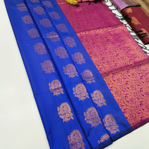 Butta Mphoss Saree Blue Color w/ Blouse