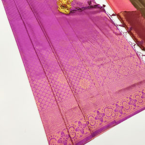 Butta Mphoss Saree Pink Color w/ Blouse