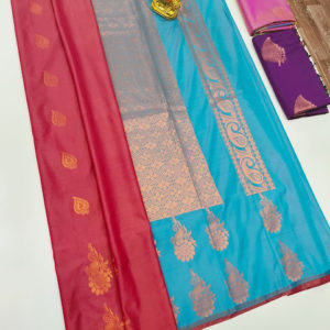 Butta Mphoss Saree Pink Color w/ Blouse