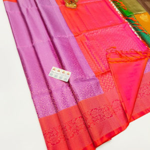 New Design Pure Soft Silk Saree Rose Color w/ Blouse