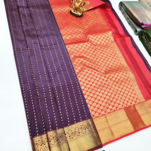 New Design K.M.D Soft 75% Pure Silk Saree Nagapalam Color