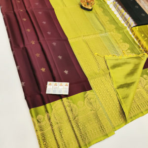 Beautiful Design Pure Soft Silk Saree Kumkum Red Color w/ Blouse