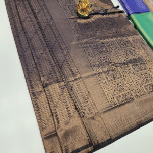 Butta Mphoss Saree Black Color w/ Blouse