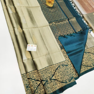 Trendy Design Pure Soft Silk Saree Cement Color w/ Blouse