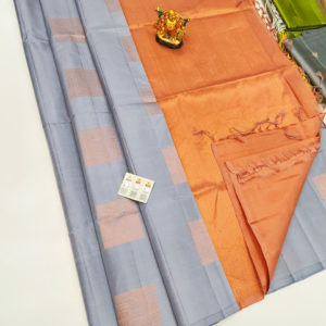 Trendy Design Pure Soft Silk Saree Light Blue Color w/ Blouse