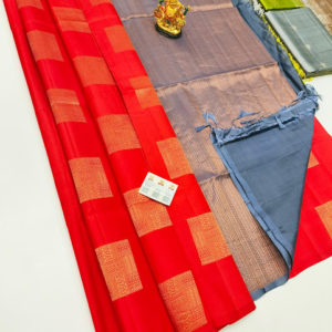 Beautiful Design Pure Soft Silk Saree Red Color w/ Blouse