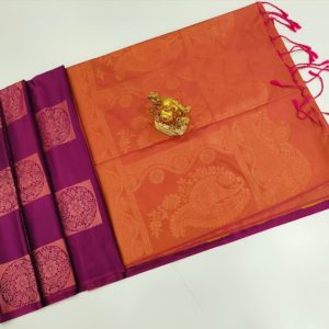 Trendy and Latest Design Butta Mphoss Saree Magenta Color w/ Blouse