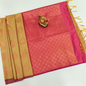 Trendy Design Butta Mphoss Saree Mustard Color w/ Blouse