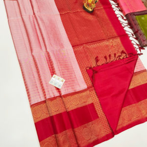 New Design Pure Soft Silk Saree Lotus Color w/ Blouse