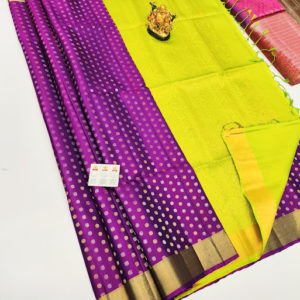 Pure Soft Silk Saree Magenta Color w/ Blouse