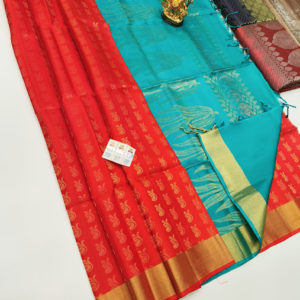 Trendy Design Pure Soft Silk Saree Red Color w/ Blouse