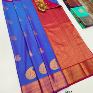 Butta Mphoss Saree Purple Color w/ Blouse