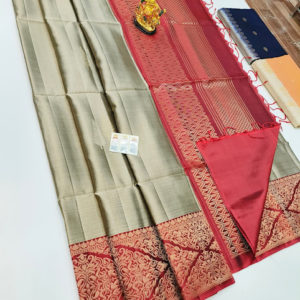 Latest and Trendy Design Pure Soft Silk Saree Cement Color w/ Blouse