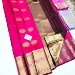 Trendy Design Pure Soft Silk Saree Pink Color w/ Blouse