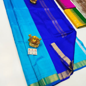 New Design Pure Soft Silk Saree Sky Blue Color w/ Blouse