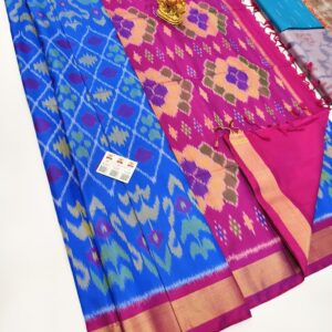 Beautyful Design Pure Soft Silk Saree Blue Color w/ Blouse