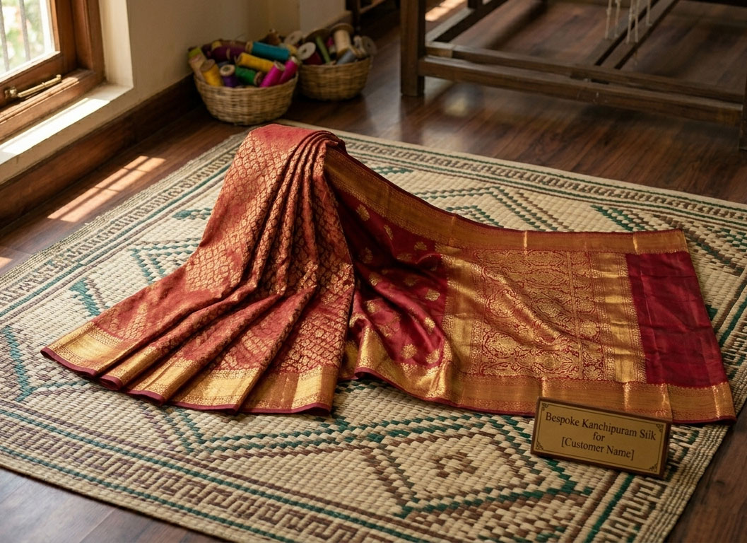 Custom Kanchipuram saree order