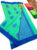 Trendy Design Butta Mphoss Saree Green&Blue Color w/ Blouse