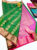 New Design Butta Mphoss Saree Green Color w/ Blouse