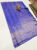 New Design Butta Mphoss Saree Indigo Blue Color w/ Blouse