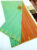 Butta Mphoss Gift Sarees Light Green w/ Orange Color