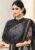 New Trendy Cape Saree Blouse Design Black Color